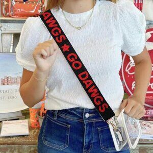Go Dawgs UGA Beaded Purse Straps, University of Georgia football, Game Day
